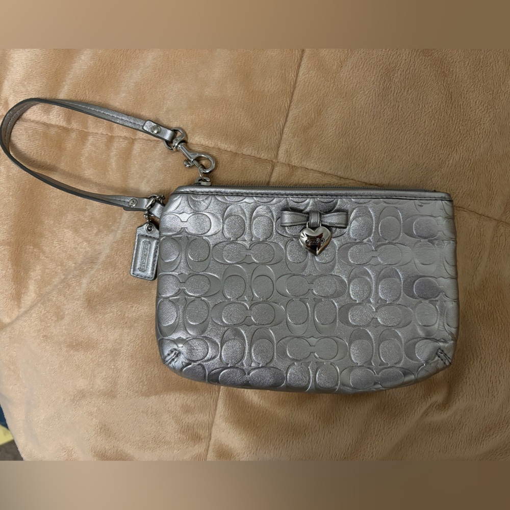 Coach Zip Up Wristlet